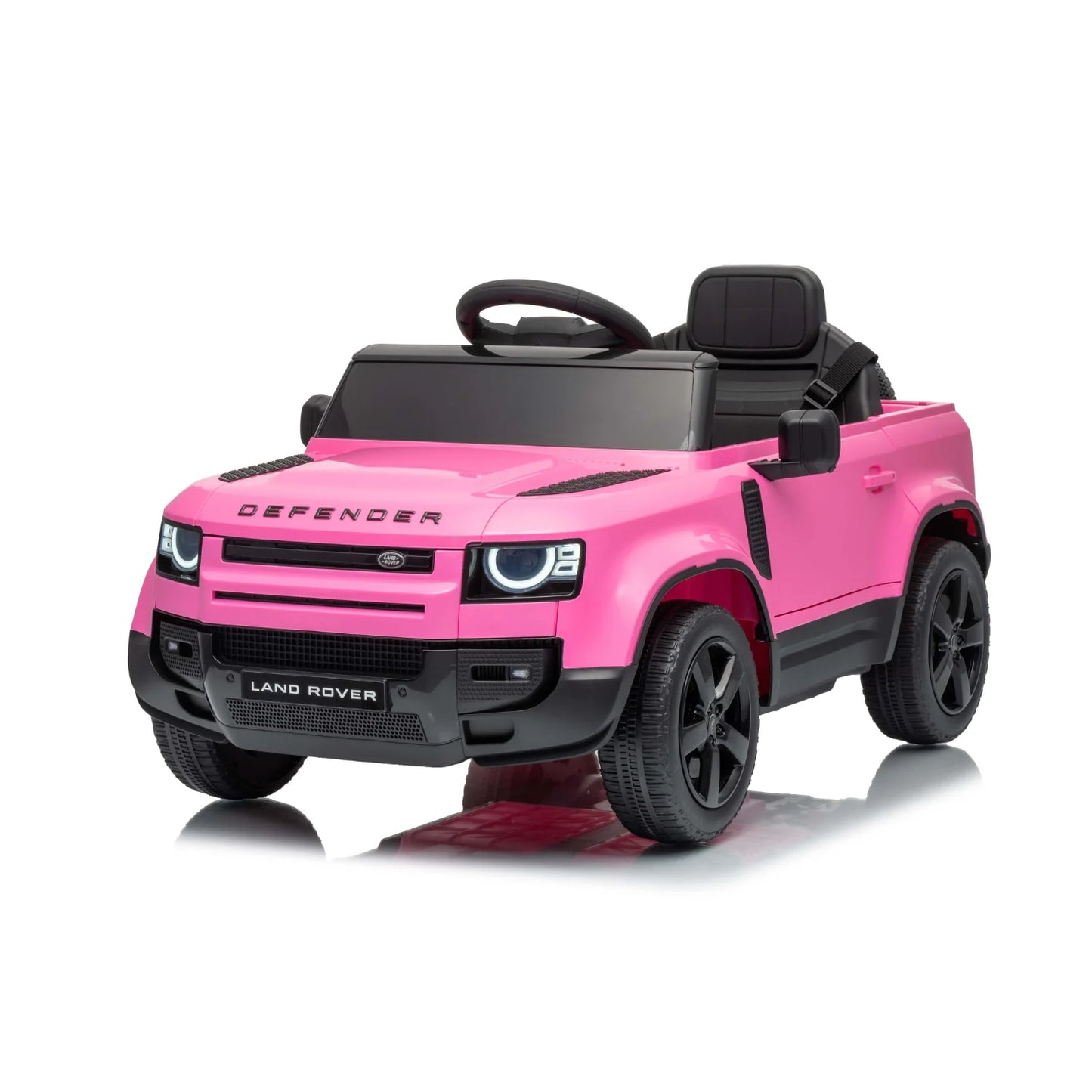 Land Rover Defender Small Auto Elettrica per Bambini 12V con Telecomando Parentale – Sedile in Pelle, Luci LED, Porte Apribili e Sospensioni