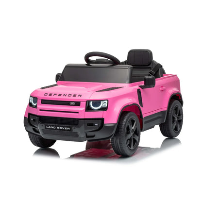 Land Rover Defender Small Auto Elettrica per Bambini 12V con Telecomando Parentale – Sedile in Pelle, Luci LED, Porte Apribili e Sospensioni