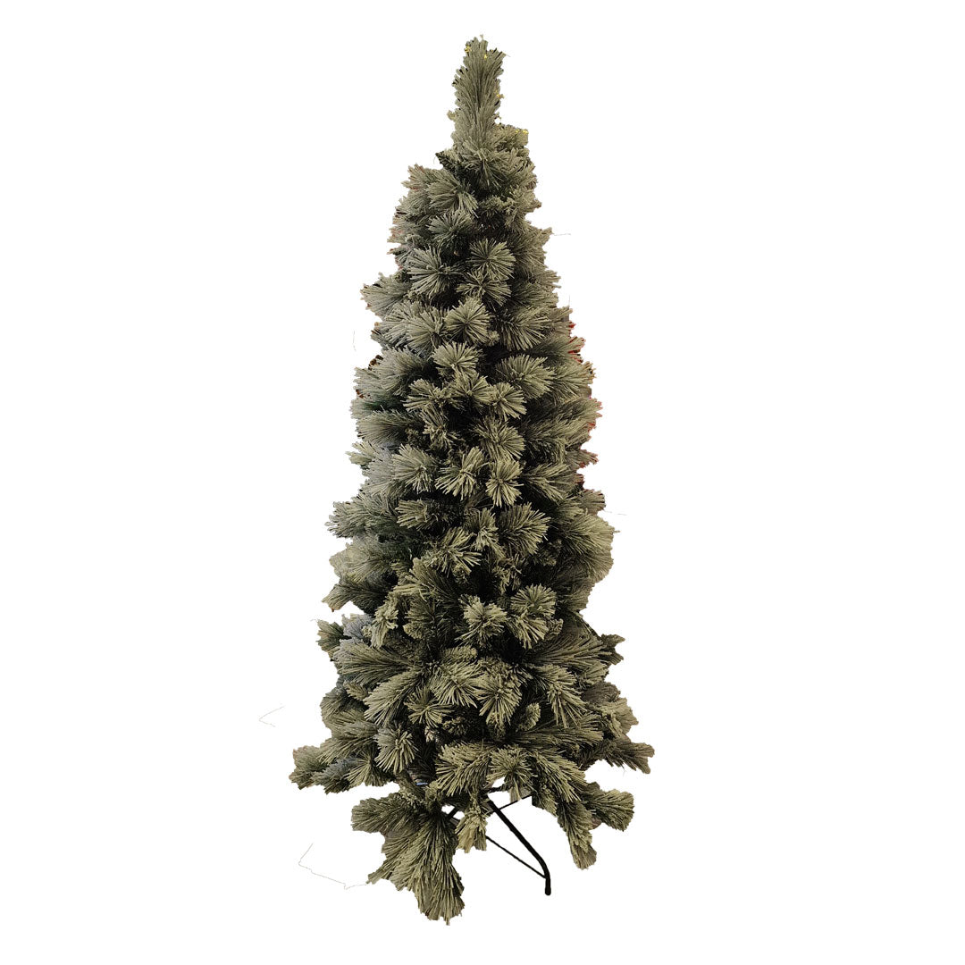 Aprica Slim Innevato Albero di Natale PVC Varie Dimensioni Alta Qualità 180 / 210 / 240 CM Altezza