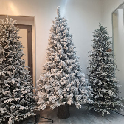 Galgary Snowy Christmas Tree MIXED PVC 60% + silicone 40% High quality various sizes 210 / 240 / 270