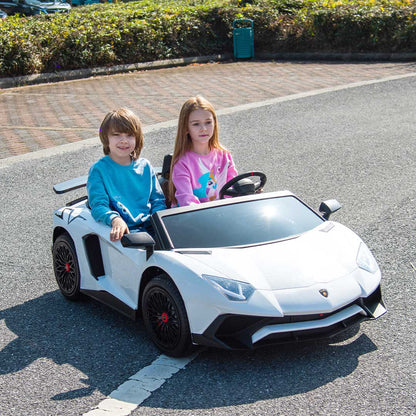 Lamborghini XXL Macchina Elettrica per Bambini Full Optional Extralarge + PROMO VIAGGIO , SUPPORTA ANCHE IL GENITORE