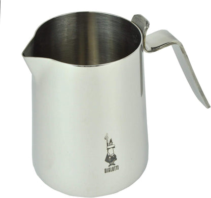 Bialetti Bricco Lattiera Acciaio Inox 750 ml con Beccuccio Salvagoccia – Ideale per Latte e Cappuccino