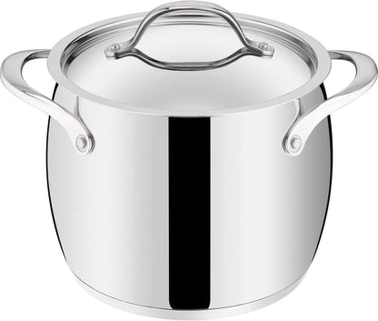 Batteria Lagostina Orchestra 19 Pezzi – Inox 18/10 – Triplo Fondo – Spessore 3 mm – Made in Italy