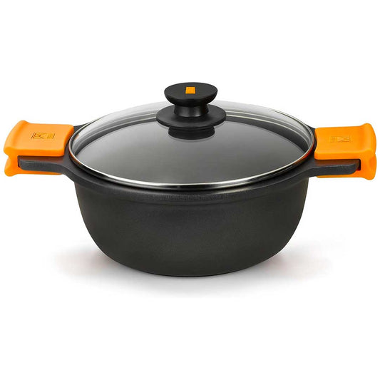 BRA Efficient Non-Stick Die-Cast Aluminum Deep Casserole Die-Cast Aluminum ...