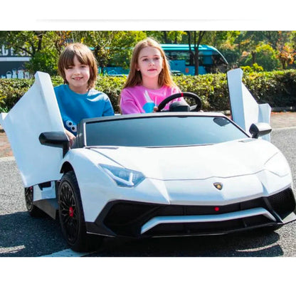 Lamborghini XXL Macchina Elettrica per Bambini Full Optional Extralarge + PROMO VIAGGIO , SUPPORTA ANCHE IL GENITORE