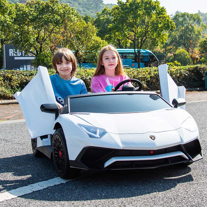 Lamborghini XXL Macchina Elettrica per Bambini Full Optional Extralarge + PROMO VIAGGIO , SUPPORTA ANCHE IL GENITORE