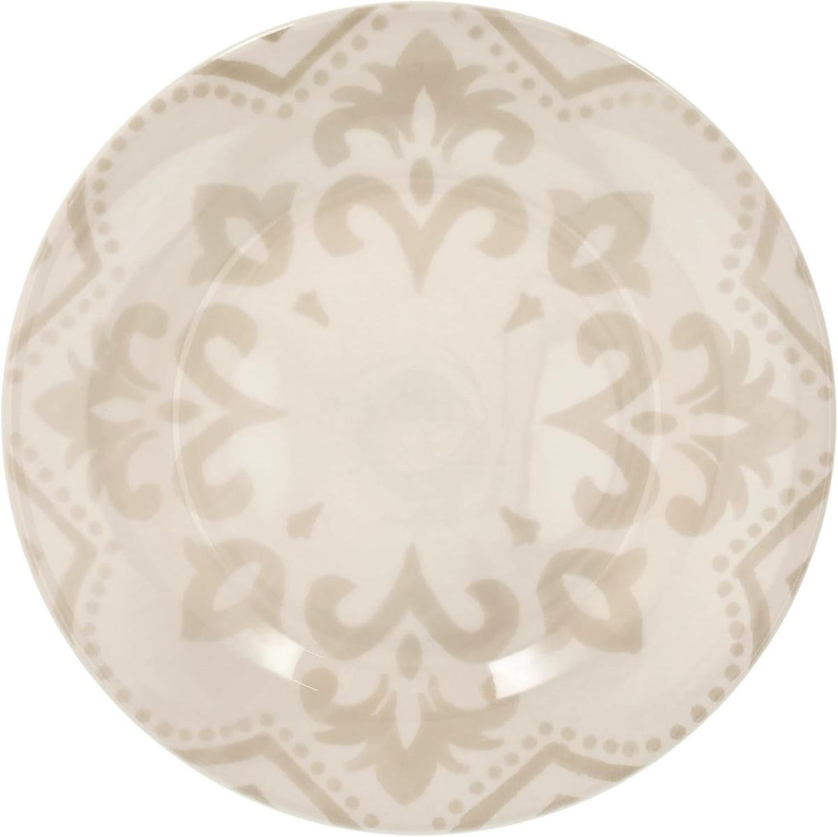 Tognana Servizio Tavola Vela Dahlia Ivory 18 Pezzi in Stoneware – Set Piatti 6 Persone Bianco Avorio con 2 Disegni Geometrici Coordinati