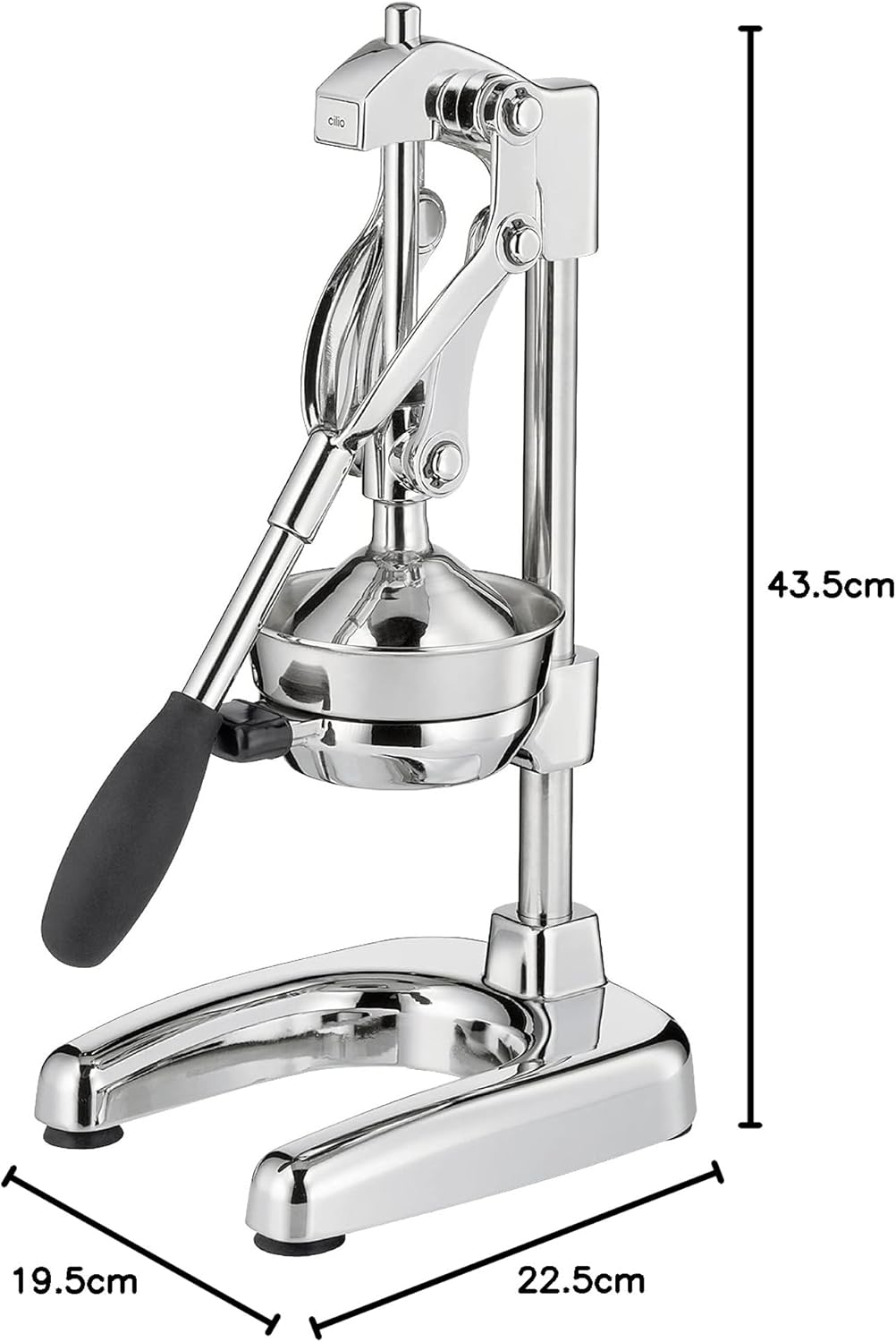 Cilio Professional Stainless Steel Citrus Squeezer Made in Germany