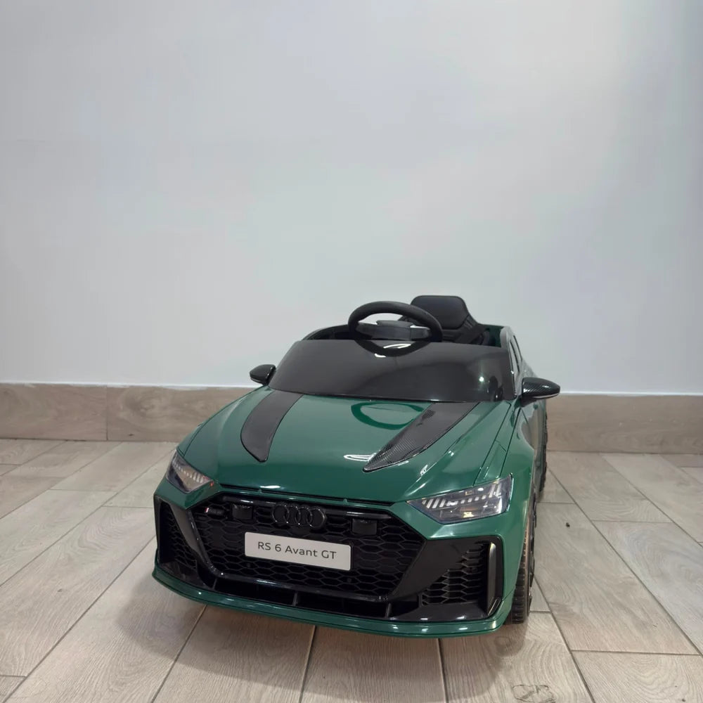 Audi RS6 GT Auto/Macchina Elettrica per Bambini 12V con Telecomando Parentale, Sedile in Pelle, MP3 USB SD, Luci LED, Porte Apribili e Sospensioni FULL OPTIONAL