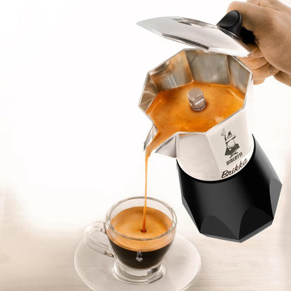 Bialetti Brikka 2 TAZZE– Caffettiera Speciale per Caffè Espresso con Crema, Tecnologia con Membrana in Silicone e Manico Antiscottatura