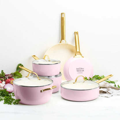 GreenPan Padova Set Pentole Antiaderenti Ceramica 10 Pezzi anche Induzione Thermolon™ Senza PFAS  PFOA