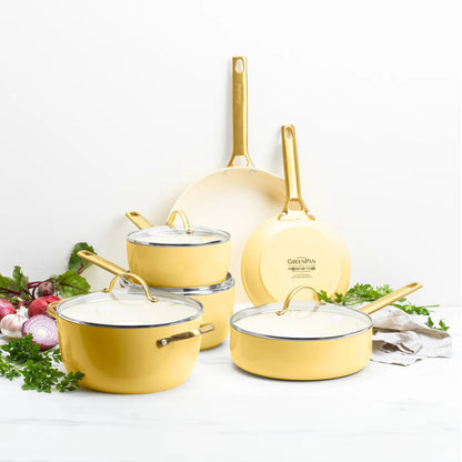 GreenPan Padova Set Pentole Antiaderenti Ceramica 10 Pezzi anche Induzione Thermolon™ Senza PFAS  PFOA