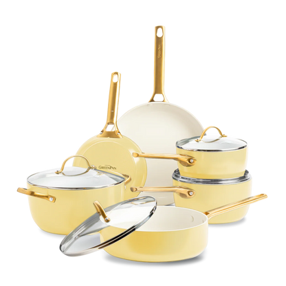 GreenPan Padova Set Pentole Antiaderenti Ceramica 10 Pezzi anche Induzione Thermolon™ Senza PFAS  PFOA