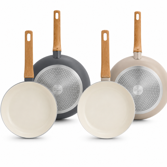 GreenPan Essence Set 2 Padelle 26 + 30 cm PFAS Free – Ceramica Antiaderente Diamond Infused per Induzione, Gas e Tutti i Piani Cottura