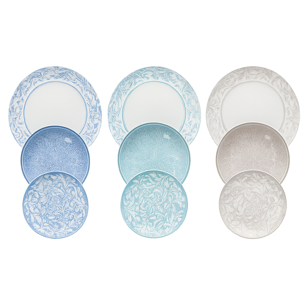 Tognana Servizio Tavola Madison Celine 18 Pezzi in Porcellana Multicolor – Set Piatti 6 Persone Adatto Anche a Lavastoviglie e Microonde