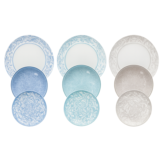 Tognana Servizio Tavola Madison Celine 18 Pezzi in Porcellana Multicolor – Set Piatti 6 Persone Adatto Anche a Lavastoviglie e Microonde