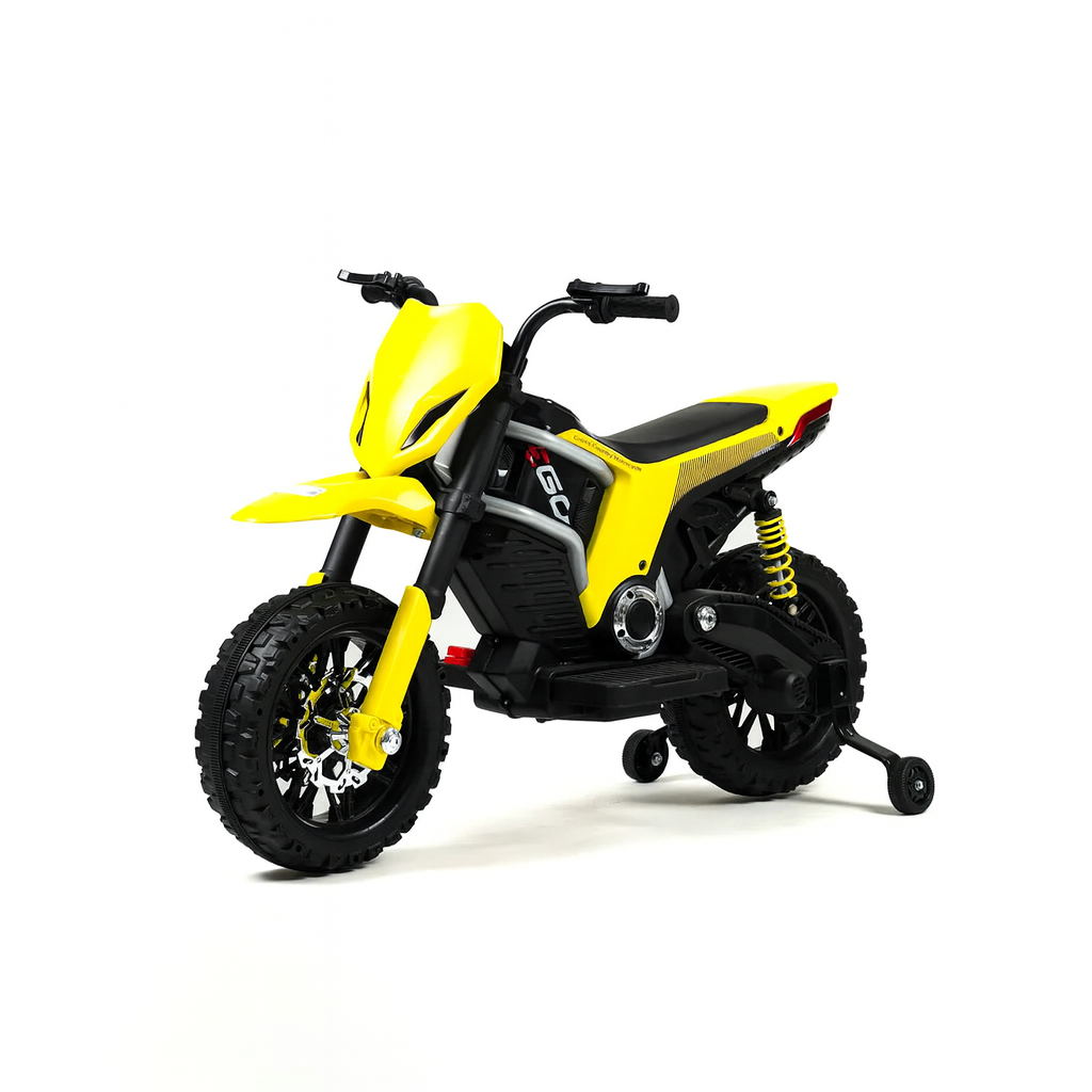 Motocross EQA 12V per Bambini “Adventure Trail” – Sospensioni Reali, Luci e Suoni