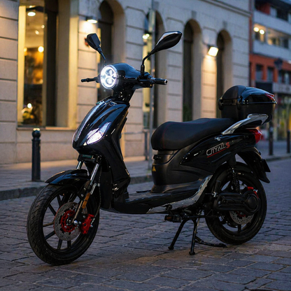 CityAll S Motorino Elettrico 1000W Nero Lucido – Scooter Elettrico 60V 20Ah Omologabile Targabile Bluetooth NFC