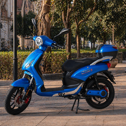 CityAll S Motorino Elettrico 1000W Blu Lucido – Scooter Elettrico 60V 20Ah Omologabile, Targabile con Bluetooth e NFC