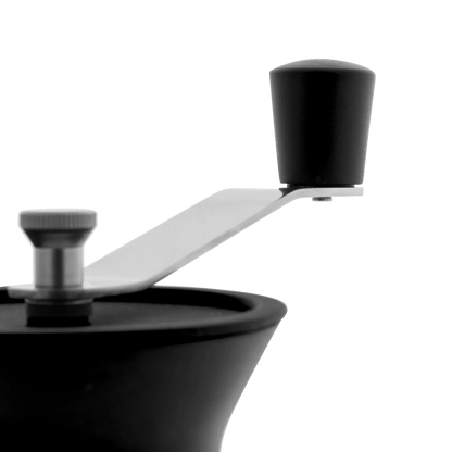 Bialetti Macinacaffè Manuale con Regolazione Macinatura – Macina Caffè a Manovella per Moka e French Press Nero
