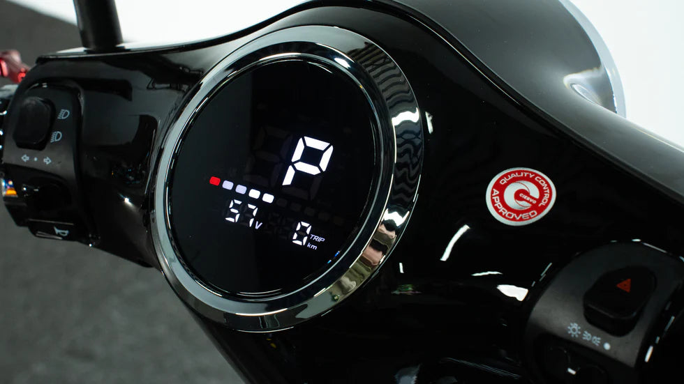 CITYALL V60 DURACEL Versione PREMIUM Scooter/Motorino Elettrico Luxury 1000W Omologato e Targabile 2 Posti con Batteria Litio 60V 31Ah – Ammortizzatori Posteriori a Gas, Autonomia fino a 60 Km, Bluetooth, NFC, Full Optional