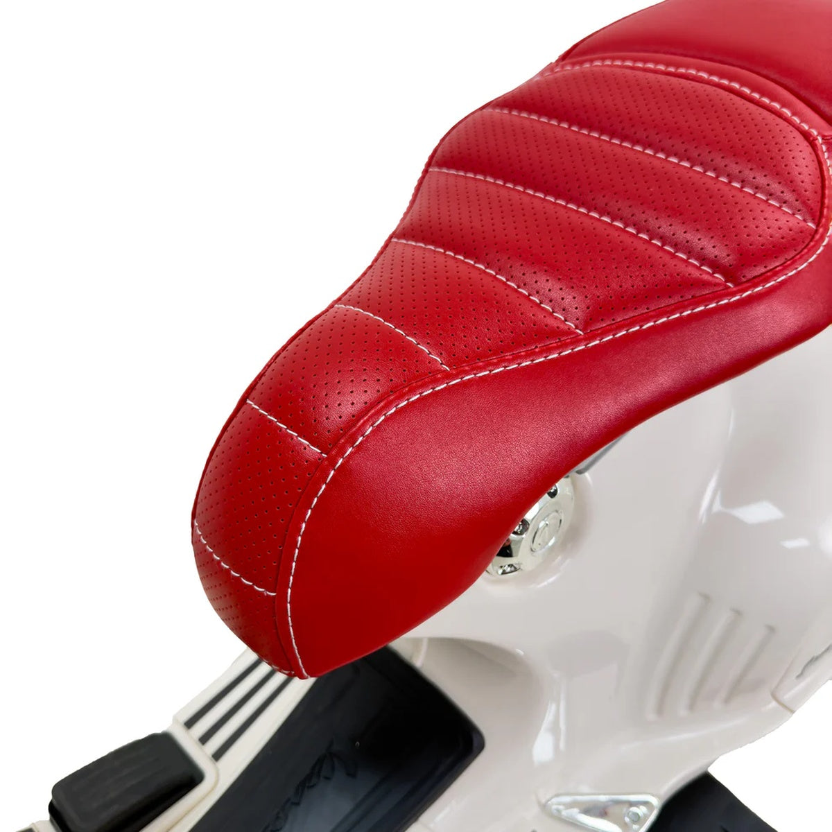 Moto Elettrica per Bambini Vespa 946 12V Ufficiale Piaggio Sedile in Pelle