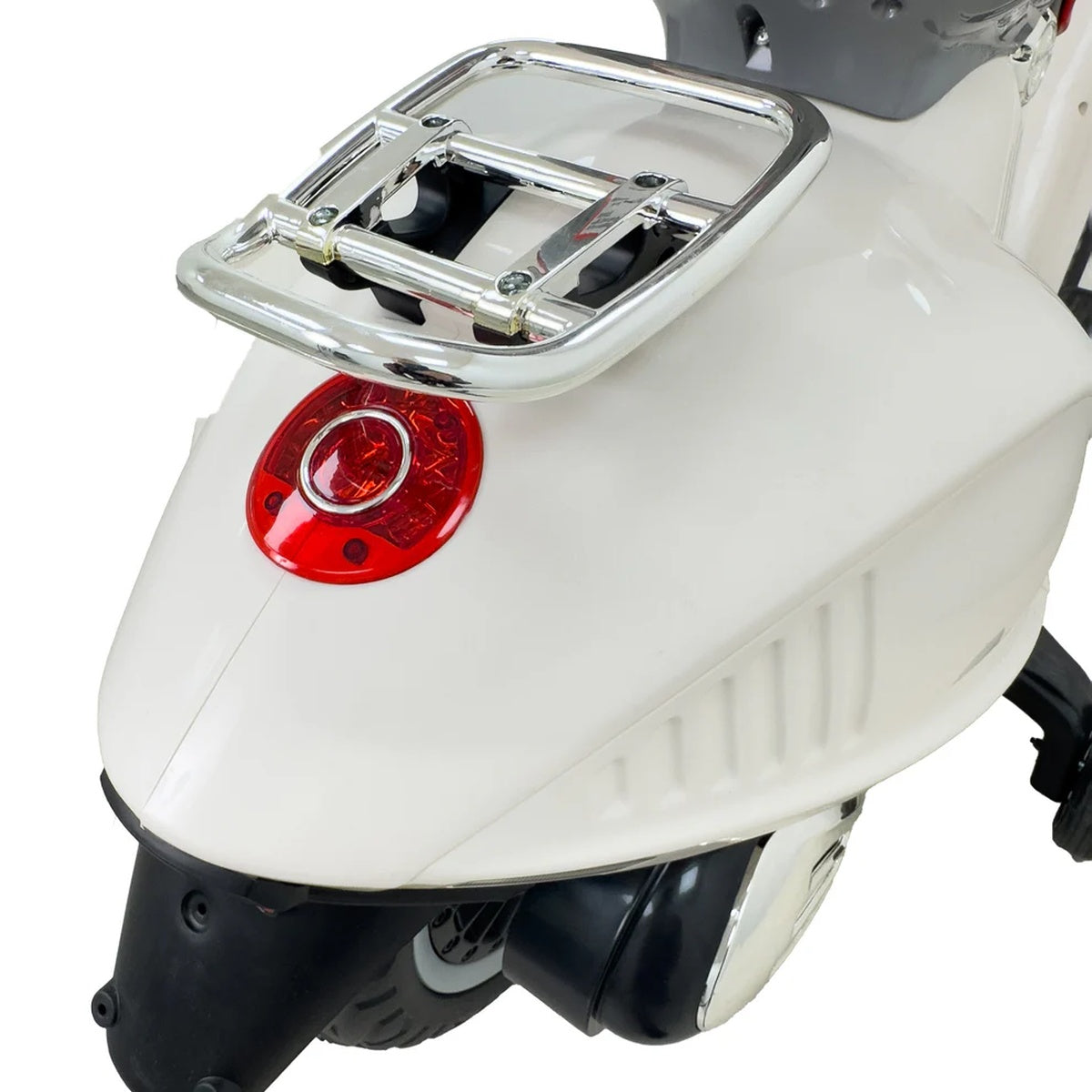 Moto Elettrica per Bambini Vespa 946 12V Ufficiale Piaggio Sedile in Pelle