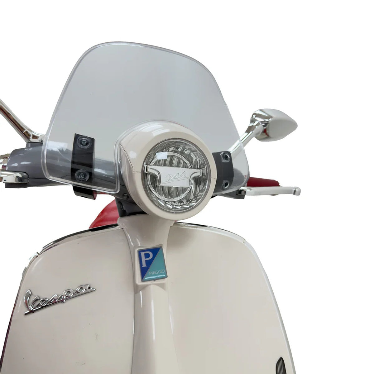 Moto Elettrica per Bambini Vespa 946 12V Ufficiale Piaggio Sedile in Pelle