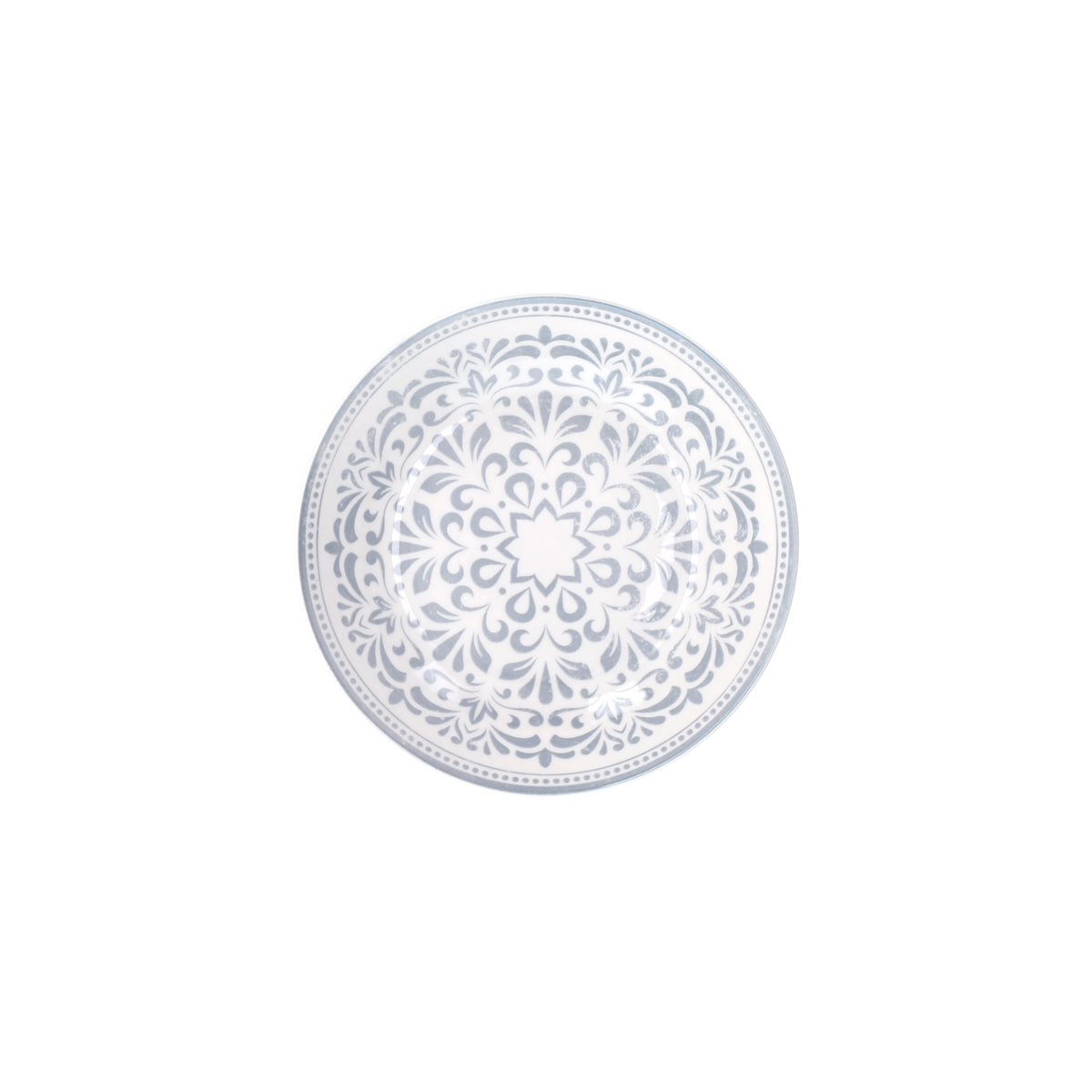 Tognana Servizio Tavola Madison Arabesque 18 Pezzi in Porcellana – Set Piatti 6 Persone Grigio e Bianco Adatto a Lavastoviglie e Microonde