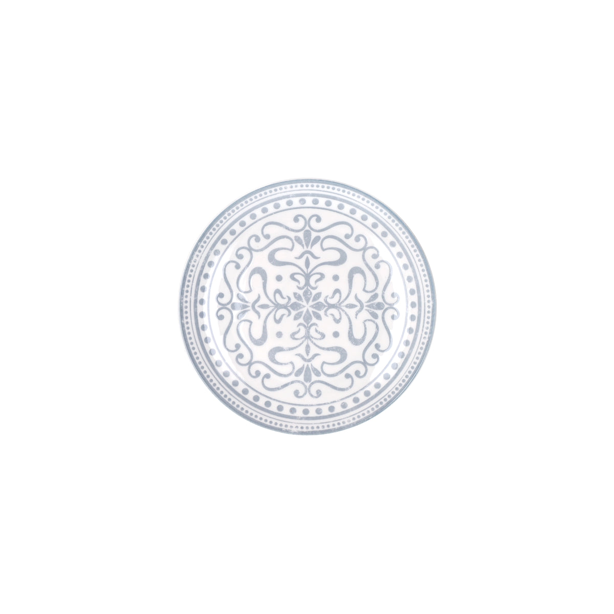 Tognana Servizio Tavola Madison Arabesque 18 Pezzi in Porcellana – Set Piatti 6 Persone Grigio e Bianco Adatto a Lavastoviglie e Microonde