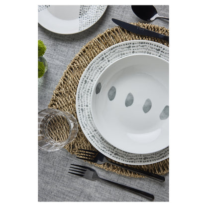 Tognana Madison Solstice Grey Servizio Piatti 18 Pezzi per 6 Persone in Porcellana