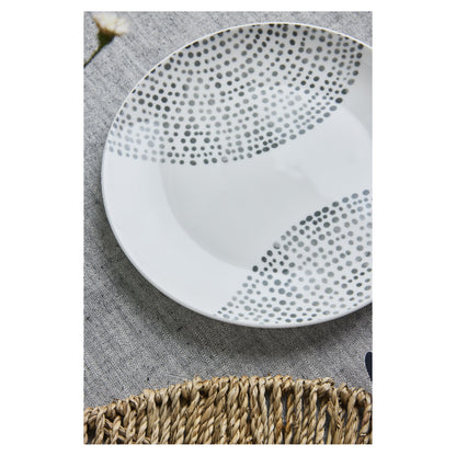 Tognana Madison Solstice Grey Servizio Piatti 18 Pezzi per 6 Persone in Porcellana
