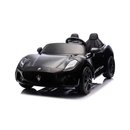 Maserati Folgore Auto Elettrica 2 Posti per Bambini 12V con Telecomando Parentale, Sedile in Pelle, Luci LED, Porte Apribili e Sospensioni FULL OPTIONAL