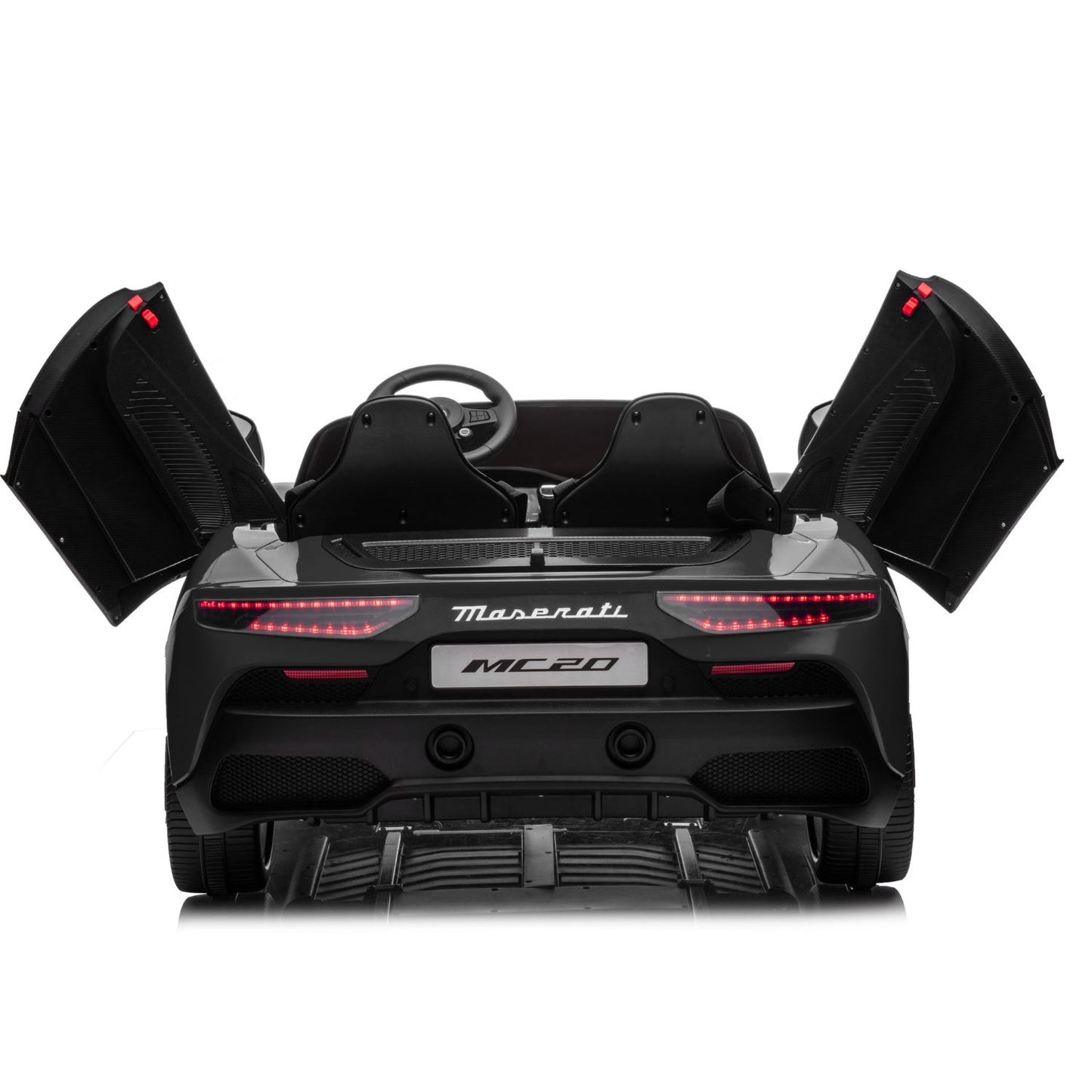 Maserati MC20 Coche Correpasillos Eléctrico para Niños 12v 2 Asientos Extra Grandes con TV con Pantalla Táctil