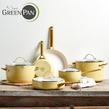 GreenPan Padova Set Pentole Antiaderenti Ceramica 10 Pezzi anche Induzione Thermolon™ Senza PFAS  PFOA