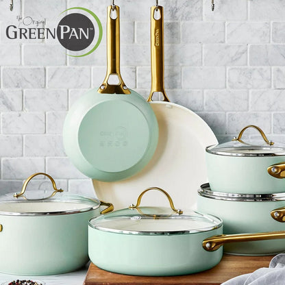 GreenPan Padova Set Pentole Antiaderenti Ceramica 10 Pezzi anche Induzione Thermolon™ Senza PFAS  PFOA