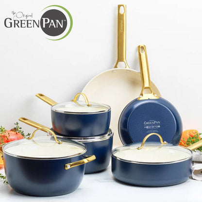 GreenPan Padova Set Pentole Antiaderenti Ceramica 10 Pezzi anche Induzione Thermolon™ Senza PFAS  PFOA
