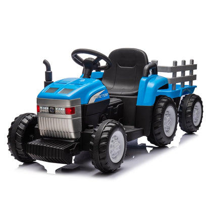 Tractor with Trailer Electric Tractor for Children 12V