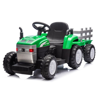 Tractor with Trailer Electric Tractor for Children 12V