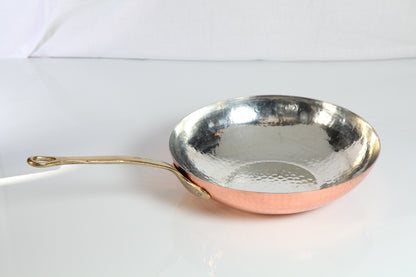 Wok Skip Pasta in Professional Tinned Copper