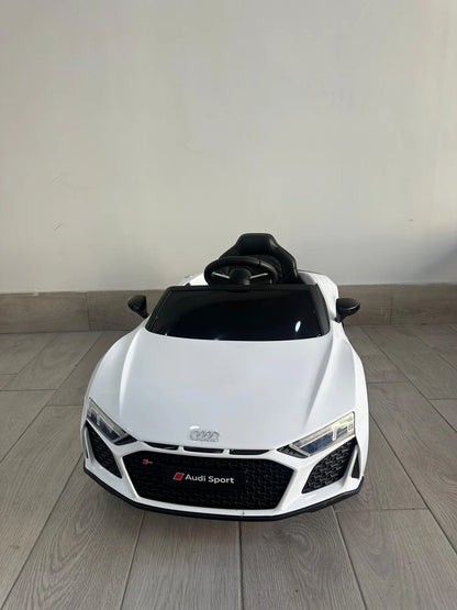 Audi R8 Sport Auto Elettrica per Bambini 12V con Porte Apribili, Luci LED, Sospensioni e Cintura di Sicurezza