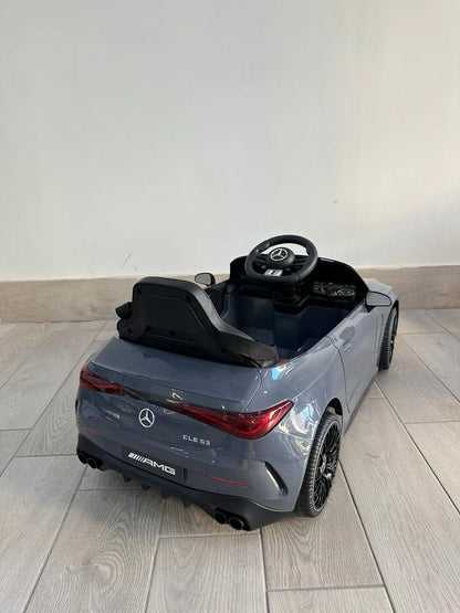 Mercedes CLE Benz Auto Elettrica 12V per Bambini con Licenza Ufficiale – Telecomando Parentale, Sedile in Pelle, MP3 USB, Luci LED e Porte Apribili