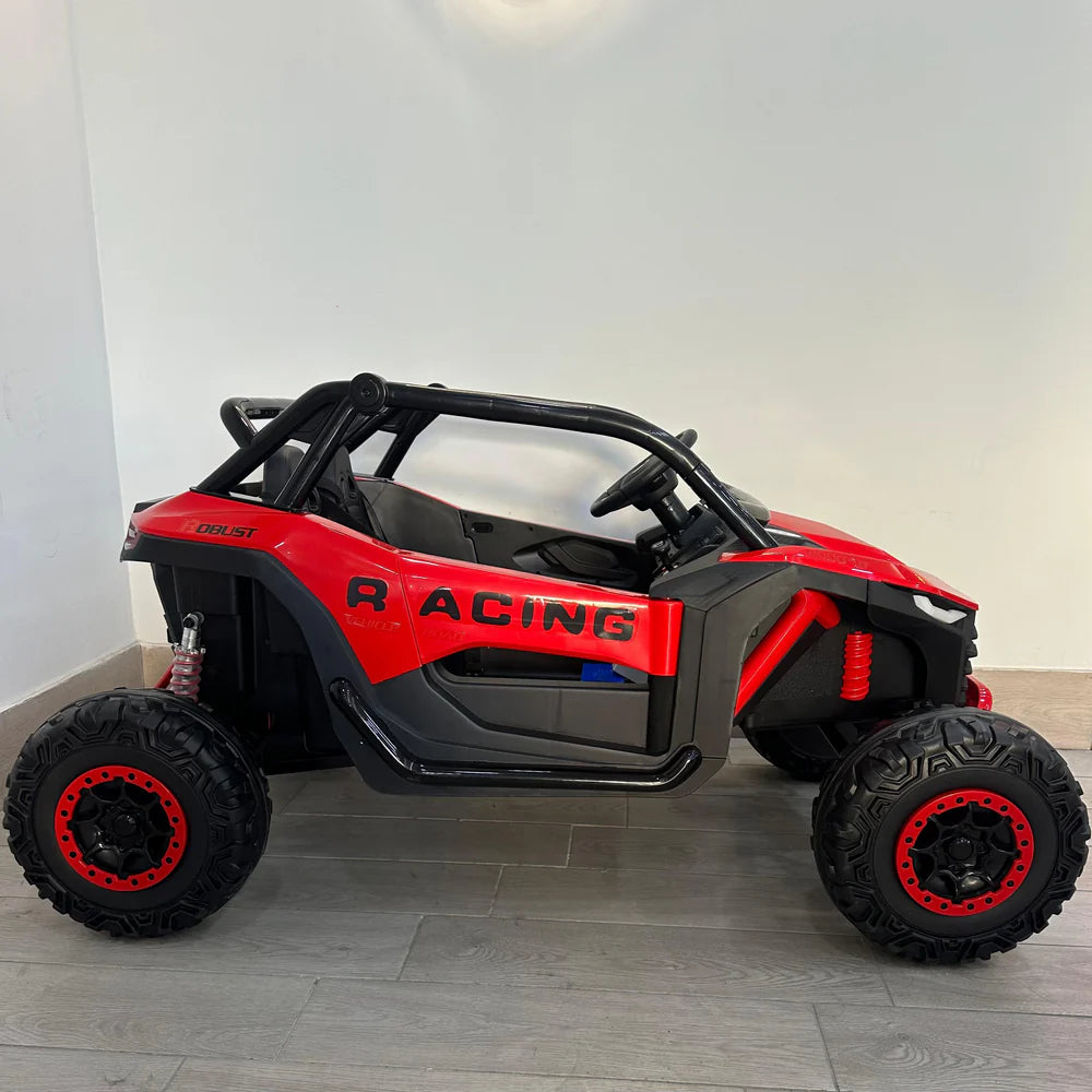 UTV Explorer 24V Auto Elettrica 2 Posti per Bambini con Telecomando Parentale – Licenza Ufficiale, Ruote EVA, Luci LED, MP3 e Sospensioni
