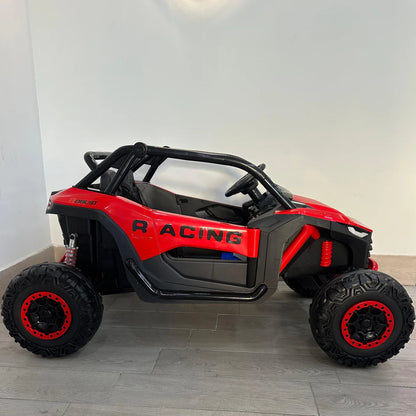 UTV Explorer 24V Auto Elettrica 2 Posti per Bambini con Telecomando Parentale – Licenza Ufficiale, Ruote EVA, Luci LED, MP3 e Sospensioni
