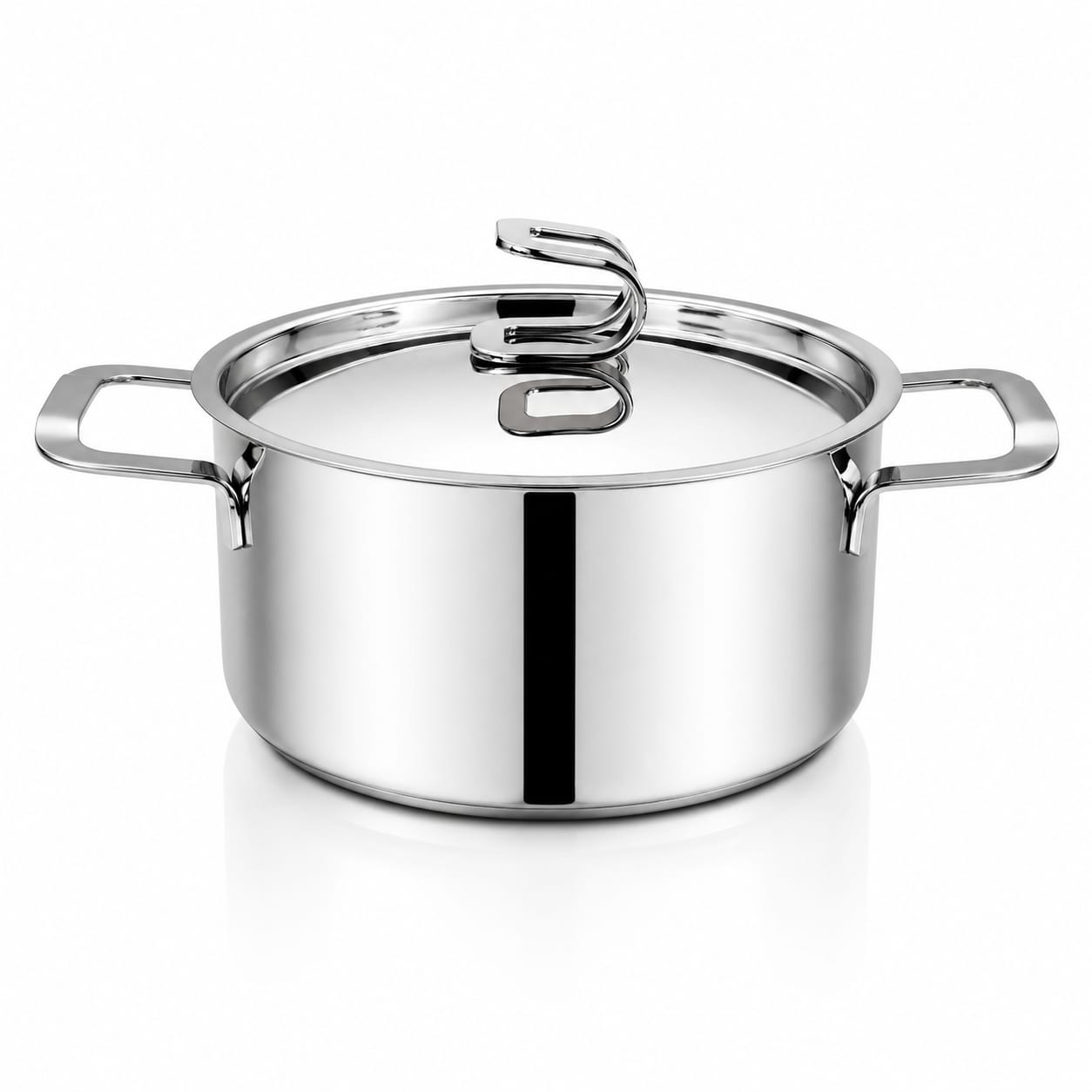 Serafino Zani Batteria Pentole Tullio 14 Pezzi in Acciaio Inox 18/10 anche per Induzione