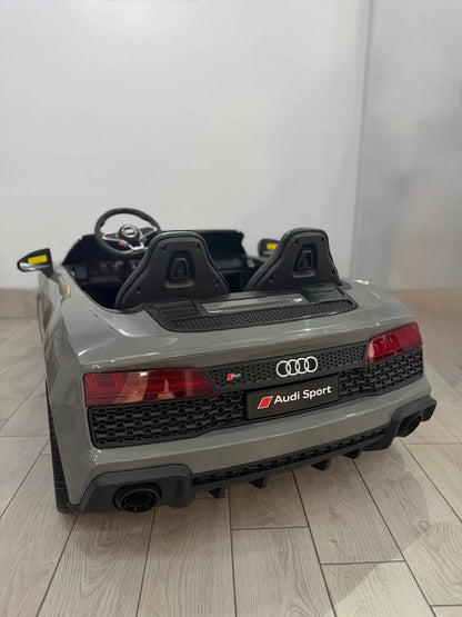 Audi R8 Big XXL Auto Elettrica 24V 2 Posti per Bambini con Telecomando Parentale – Ruote EVA, TV MP4, Sedili in Pelle, Luci LED e Porte Apribili