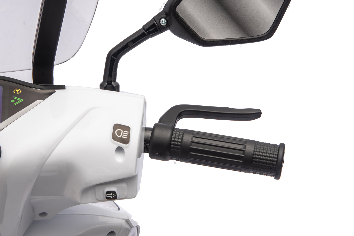 Honda SH125 FULL Motorino Elettrico per Bambini 12V con Luci LED, Ruote EVA e Bauletto Portaoggetti
