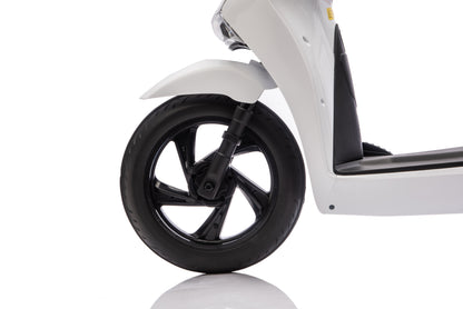 Honda SH125 FULL Motorino Elettrico per Bambini 12V con Luci LED, Ruote EVA e Bauletto Portaoggetti