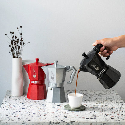 Moka Exclusive Bialetti  - Linea Exclusive, Disponibile in Più Colori, Made in Italy, Design Vintage con Finitura Lucida