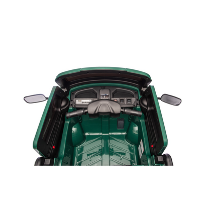 Macchina Elettrica Bambini Piaggio Apecar 12V con Telecomando 2 Motori Luci LED Cassone Posteriore